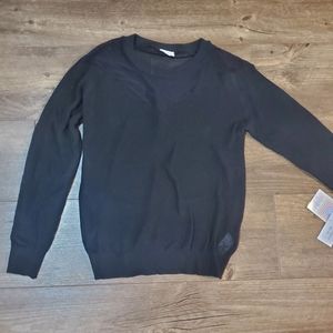 Nwt- lularoe small black mesh long sleeve top